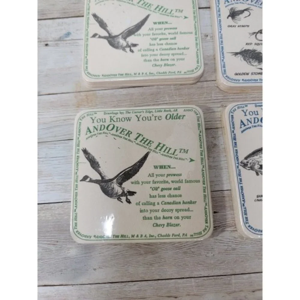 24 Coasters You Know You're Older and Over the Hil Funny Joke‎ Gag Gift New